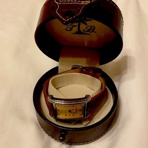 Tommy Bahama men’s leather watch NWT